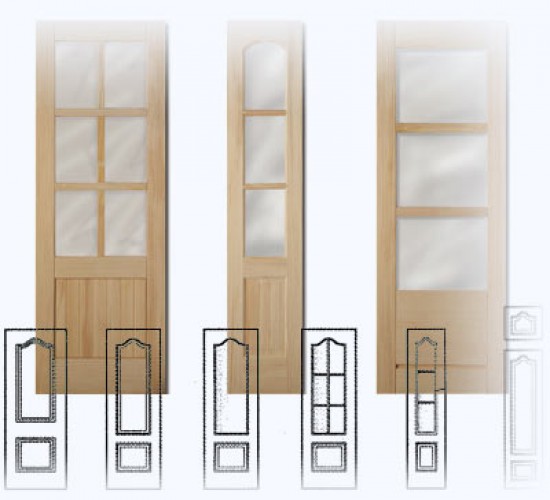 vidrieras para puertas en block rústicas y de madera